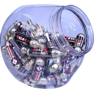 Jarre de 50 cartouches CO2 filetée Velox Doré 12 g 149553Vendu paramazon