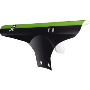 Garde boue vélo VELOX - avant collier - noir et vert