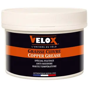 Comparateur de prix : Graisse vélo cuivre anti-grippant en pot Velox - noir - 350 ml