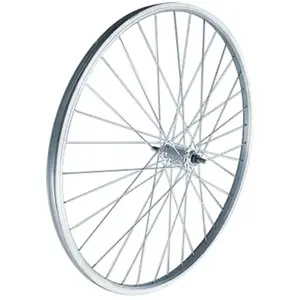 Comparateur de prix : VELOX Roue velo urbain 650 x 35b av ecrou axe plein jante alu argent 36t