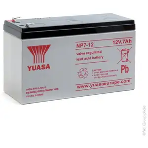 Batterie plomb AGM NP7-12 12V 7Ah YUASA - Batterie(s) pas cher