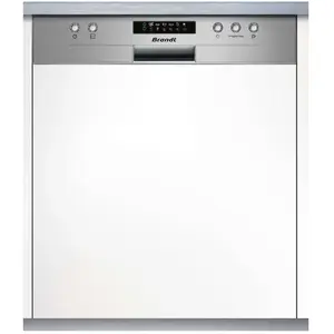 Brandt lave-vaisselle 60cm 14 couverts 44db intégrable avec bandeau - bdb424lx pas cher