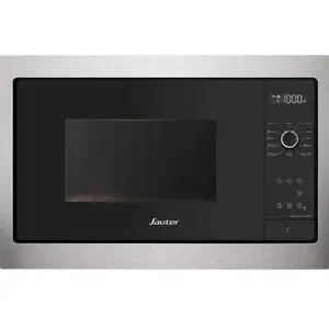 SAUTER Micro-ondes solo encastrable 26 l noir / inox SMS7121X pas cher