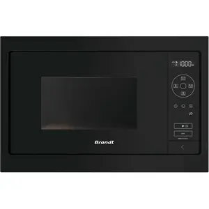 Brandt - micro-ondes solo encastrable 26l 900w noir  bms7120b - bms7120b pas cher