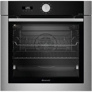 Brandt four intégrable multifonction 73l 60cm a+ pyrolyse inox - bop7538x pas cher