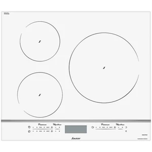 SAUTER Table induction blanche 3 foyers dont 1 zone Amplitude SPI9544W pas cher
