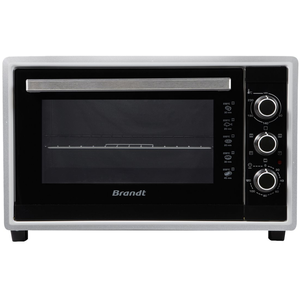 Comparateur de prix : BRANDT Four multifonction 42L 1800 Watts tournebroche FC4200MS silver