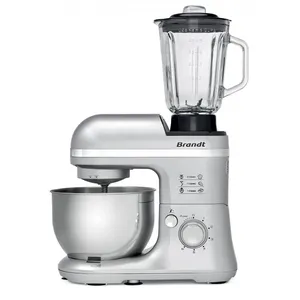 Comparateur de prix : Brandt Brandt KM650BS - Robot pâtissier - 650 Watt - gris argenté