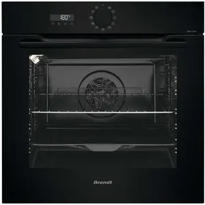 Brandt four intégrable multifonction 73l 60cm pyrolyse noir - BOP7534BB pas cher