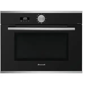 Micro-ondes mono-fonction encastrable Brandt 1000 W Noir et Inox