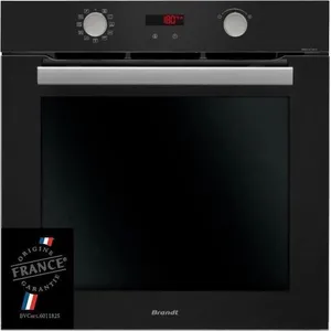 Brandt FOUR ENCASTRABLE PYROLYSE BRANDT BXP5559B - NOIR - MULTIFONCTION - PORTE FROIDE - 67L pas cher