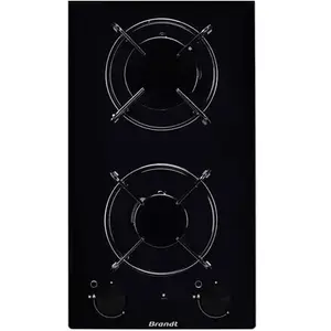 Brandt Domino gaz BPG3200B, , Verre trempé, Allumage intégré pas cher