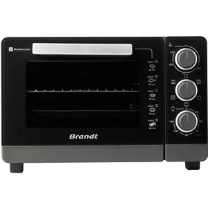 BRANDT Four multifonction 26L 1500 Watts tournebroche FC265MB noir