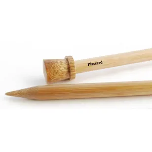 Aiguilles à tricoter en bambou 40 cm N°11 à 20 - Plassard pas cher