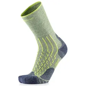 Therm-Ic - Outdoor Light Linen Crew - Chaussettes randonnée Lime / Nav... pas cher
