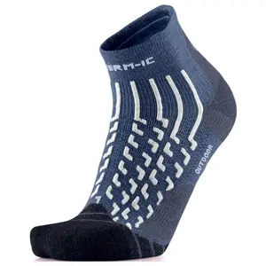 Therm-Ic - Outdoor Light Ankle - Chaussettes randonnée White / Navy - 45 - 47 pas cher