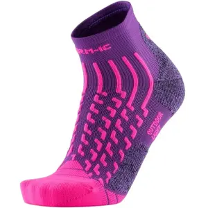 Therm-Ic - Outdoor Light Ankle Lady - Chaussettes randonnée femme Viol... pas cher