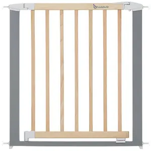 Comparateur de prix : Babymoov Barrière de sécurité Safe & Lock - Bois/Métal (73-81,5 cm)