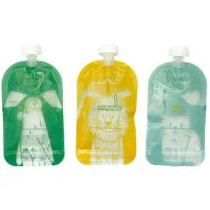 Badabulle Lot de 15 gourdes réutilisables 150 ml, 100% hermétiques