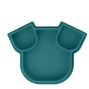 Babymoov Assiette silicone compartimentée ISY PLATE Chien bleuVendu paraubert