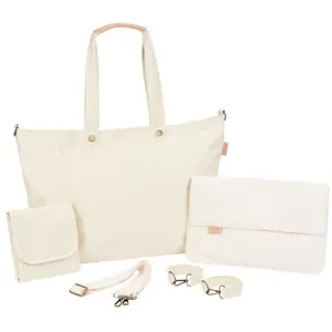 Comparateur de prix : BABYMOOV - Sac à langer Tote bag - Ecru teddy