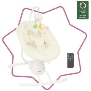 Comparateur de prix : Balancelle motorisée latérale avec télécommande Badabulle B012307 Crème