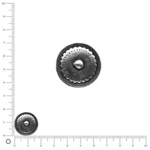 Perles et bijoux Pendentif double attaches - Bouclier - L. 18 mmVendu parscrapmalin