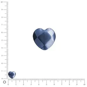 Perles et bijoux Perle en verre oeil de chat forme coeur Ø 10 mm - MyosotisVendu parscrapmalin
