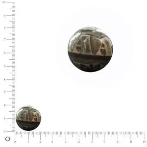 Fashion Fantasy Perle ronde recouverte de papier Ø 15 mm - Chiffres lettresVendu parscrapmalin