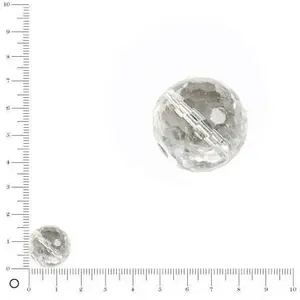 Kathy Création Perle en cristal de roche à facettes - Ø 12 mmVendu parscrapmalin