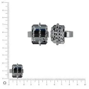 Perles et bijoux Support de bague breloque L. 14 mm - ArgentéVendu parscrapmalin