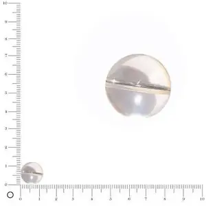 Perles et bijoux 2 Perle ronde en cristal de roche - Ø 12 mmVendu parscrapmalin