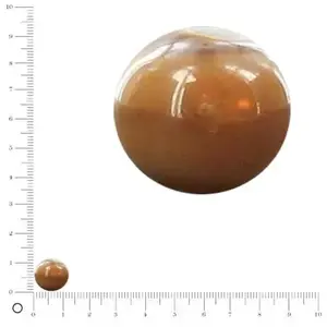 Perles et bijoux Perle ronde en céramique Ø 12 mm - Caramel iriséVendu parscrapmalin