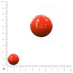 Perles et bijoux 2 Perle ronde en céramique Ø 18 mm - Orange iriséVendu parscrapmalin