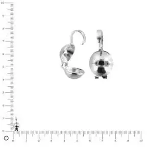 Perles et bijoux Cache noeud Ø 5 mm - Argenté - lot de 10Vendu parscrapmalin