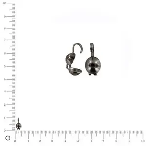 Perles et bijoux Cache noeud Ø 5 mm - Black nickel - lot de 10Vendu parscrapmalin