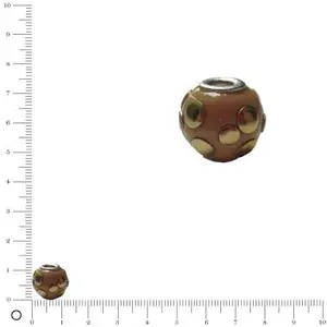Perles et bijoux Perle pastilles dorées Ø 11 mm - BeigeVendu parscrapmalin
