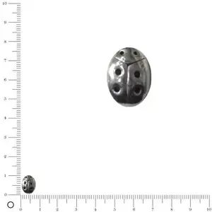 Perle métal façon Pandora pour bracelet/collier maille serpent Coccine...Vendu parscrapmalin