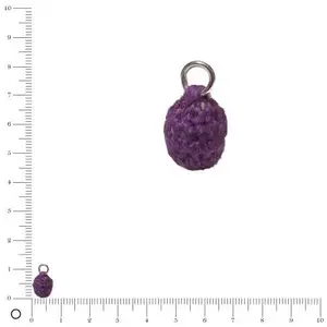 Perles box Breloque au crochet Ø 10 mm - VioletVendu parscrapmalin