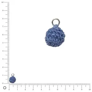 Perles box Breloque au crochet Ø 10 mm - BleuVendu parscrapmalin