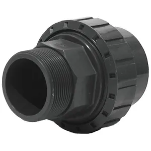 Union PVC pression fer-pvc droit M/visser F/coller 50x60 63 tout pvc pas cher