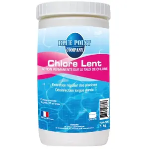 BLUE POINT Chlore piscines hors-sol lent 1 kg galets de 125 gVendu paramazon