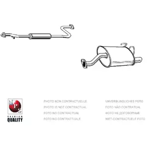 Tube D'échappement Nps D430o10 pas cher
