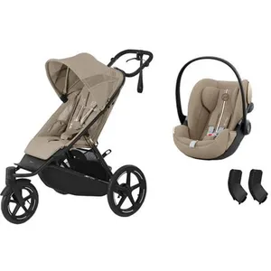 Poussette duo CYBEX Avi Spin Almond Beige avec siège auto Cloud G i Size Plus Almond Beige