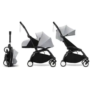 STOKKE - Poussette YOYO 3 Pack 0+ et 6+ Stone / Cadre Noir pas cher