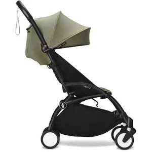 STOKKE - Poussette YOYO 3 Pack 6+ Olive / Cadre Noir pas cher