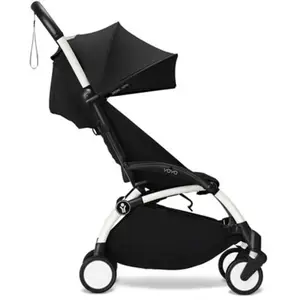 Non communiqué STOKKE - Poussette YOYO3 Pack 6+ Noir / Cadre Blanc pas cher