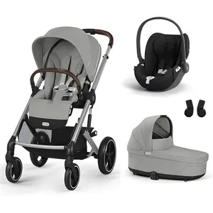 CYBEX - POUSSETTE TRIO Balios S Lux SLV + Nacelle Stone Grey + Cloud T...