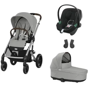 CYBEX - POUSSETTE TRIO Balios S Lux SLV Stone Grey + Aton B2 + Nacelle...