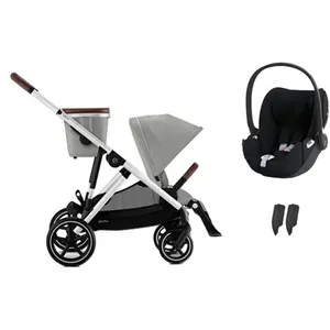 CYBEX - Poussette DUO Gazelle S SLV Stone Grey + Cloud T Sepia Black pas cher